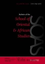 Bulletin of SOAS Volume 86 - Issue 1 -