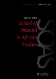 Bulletin of the SOAS Volume 86 - Issue 2 -