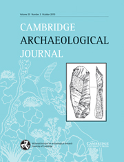 Cambridge Archaeological Journal Volume 20 - Issue 3 -