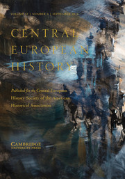 Central European History Volume 51 - Special Issue3 -  Masculinity and the Third Reich