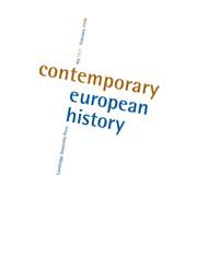 Contemporary European History Volume 17 - Issue 1 -