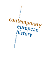 Contemporary European History Volume 18 - Issue 1 -