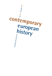 Contemporary European History Volume 20 - Issue 4 -