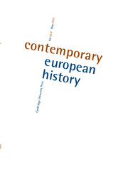 Contemporary European History Volume 22 - Issue 2 -