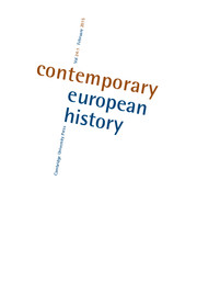 Contemporary European History Volume 24 - Issue 1 -