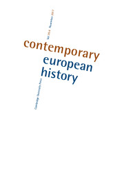 Contemporary European History Volume 26 - Special Issue4 -  Entangled Transitions