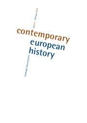 Contemporary European History Volume 27 - Issue 1 -