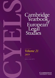 Cambridge Yearbook of European Legal Studies Volume 21 - Issue  -