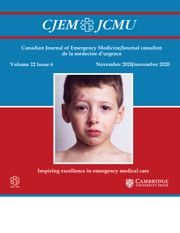 Canadian Journal of Emergency Medicine Volume 22 - Issue 6 -