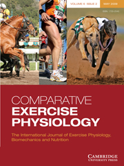 Comparative Exercise Physiology Volume 6 - Issue 2 -