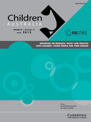 Children Australia Volume 37 - Issue 2 -