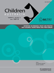 Children Australia Volume 38 - Issue 2 -