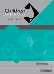 Children Australia Volume 42 - Issue 3 -