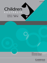 Children Australia Volume 43 - Issue 3 -