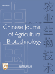 Chinese Journal of Agricultural Biotechnology Volume 5 - Issue 1 -