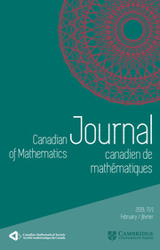 Canadian Journal of Mathematics Volume 71 - Issue 1 -