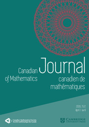 Canadian Journal of Mathematics Volume 71 - Issue 2 -