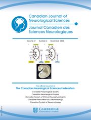 Canadian Journal of Neurological Sciences Volume 47 - Issue 6 -