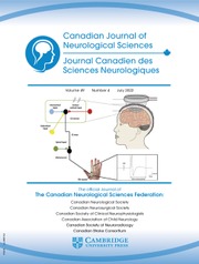 Canadian Journal of Neurological Sciences Volume 49 - Issue 4 -