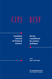 Canadian Journal of Political Science/Revue canadienne de science politique Volume 43 - Issue 2 -  Diversity and Democratic Politics