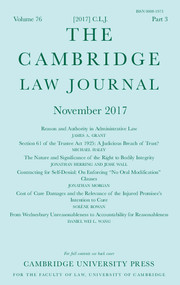 The Cambridge Law Journal Volume 76 - Issue 3 -