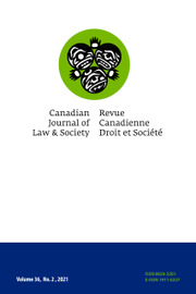 Canadian Journal of Law and Society / La Revue Canadienne Droit et Société Volume 36 - Issue 2 -  Numéro spécial : Démocratie c. Démocratie : droits religieux à ľaune des processus démocratiques / Special issue: Democracy v. Democracy: religious rights by way of democratic processes