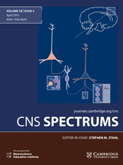 CNS Spectrums Volume 18 - Issue 2 -