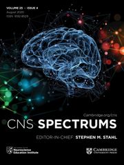 CNS Spectrums Volume 25 - Issue 4 -