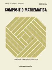 Compositio Mathematica Volume 156 - Issue 4 -