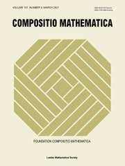 Compositio Mathematica Volume 157 - Issue 3 -