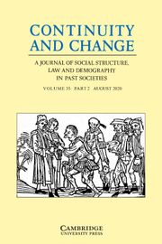 Continuity and Change Volume 35 - Issue 2 -