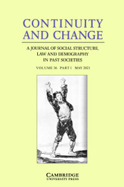 Continuity and Change Volume 36 - Issue 1 -