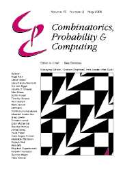 Combinatorics, Probability and Computing Volume 15 - Issue 3 -