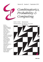 Combinatorics, Probability and Computing Volume 22 - Issue 5 -