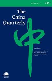 The China Quarterly Volume 209 - Issue  -