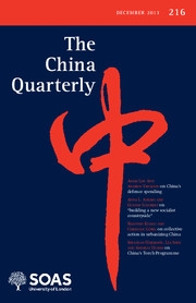 The China Quarterly Volume 216 - Issue  -