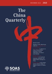 The China Quarterly Volume 260 - Issue  -