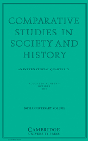 Comparative Studies in Society and History Volume 50 - Issue 4 -