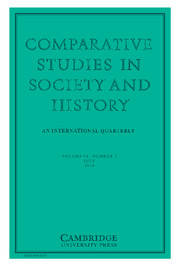 Comparative Studies in Society and History Volume 58 - Issue 3 -