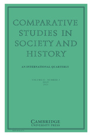 Comparative Studies in Society and History Volume 63 - Issue 3 -