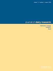 Journal of Dairy Research Volume 71 - Issue 3 -