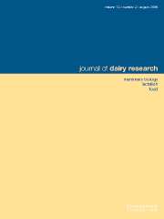 Journal of Dairy Research Volume 73 - Issue 3 -