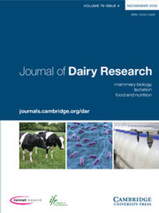 Journal of Dairy Research Volume 79 - Issue 4 -