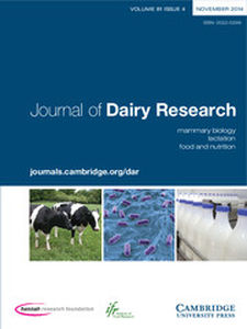 Journal of Dairy Research Volume 81 - Issue 4 -