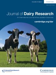 Journal of Dairy Research Volume 87 - Issue 3 -