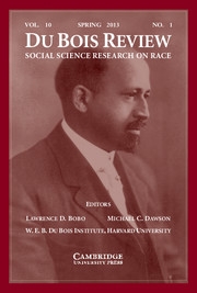 Du Bois Review: Social Science Research on Race Volume 10 - Issue 1 -