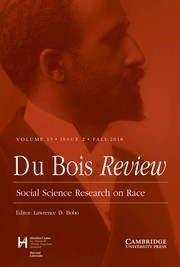 Du Bois Review: Social Science Research on Race Volume 15 - Issue 2 -