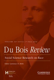 Du Bois Review: Social Science Research on Race Volume 16 - Issue 2 -