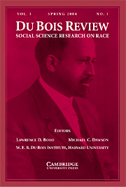 Du Bois Review: Social Science Research on Race Volume 1 - Issue 1 -