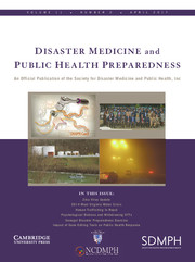 Disaster Medicine and Public Health Preparedness Volume 11 - Issue 2 -